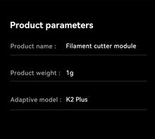 Load image into Gallery viewer, K2 Plus Filament Cutter-10 pcs
