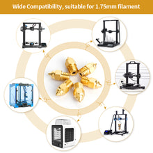 Load image into Gallery viewer, Creality 16Pcs Extruder MK Brass Nozzle For Ender 3/CR 6 SE
