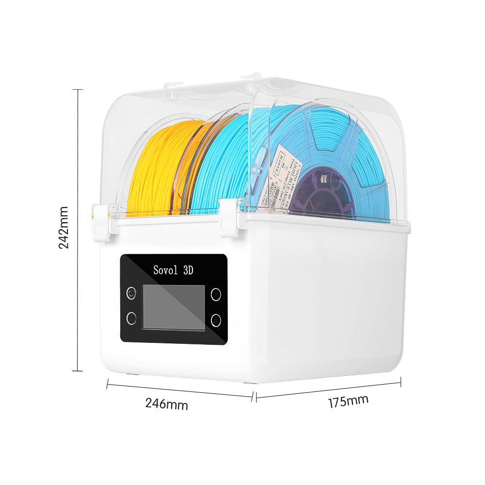 Sovol Filament Dryer Box Supports 2 Spools of Filament Drying &Printing